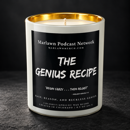 The Genius Recipe™ Candle — White with Gold Interior